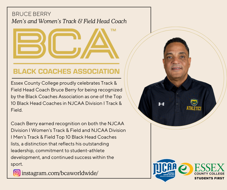 Essex County College's Bruce Berry Recognized Among NJCAA's Top Black Track & Field Coaches