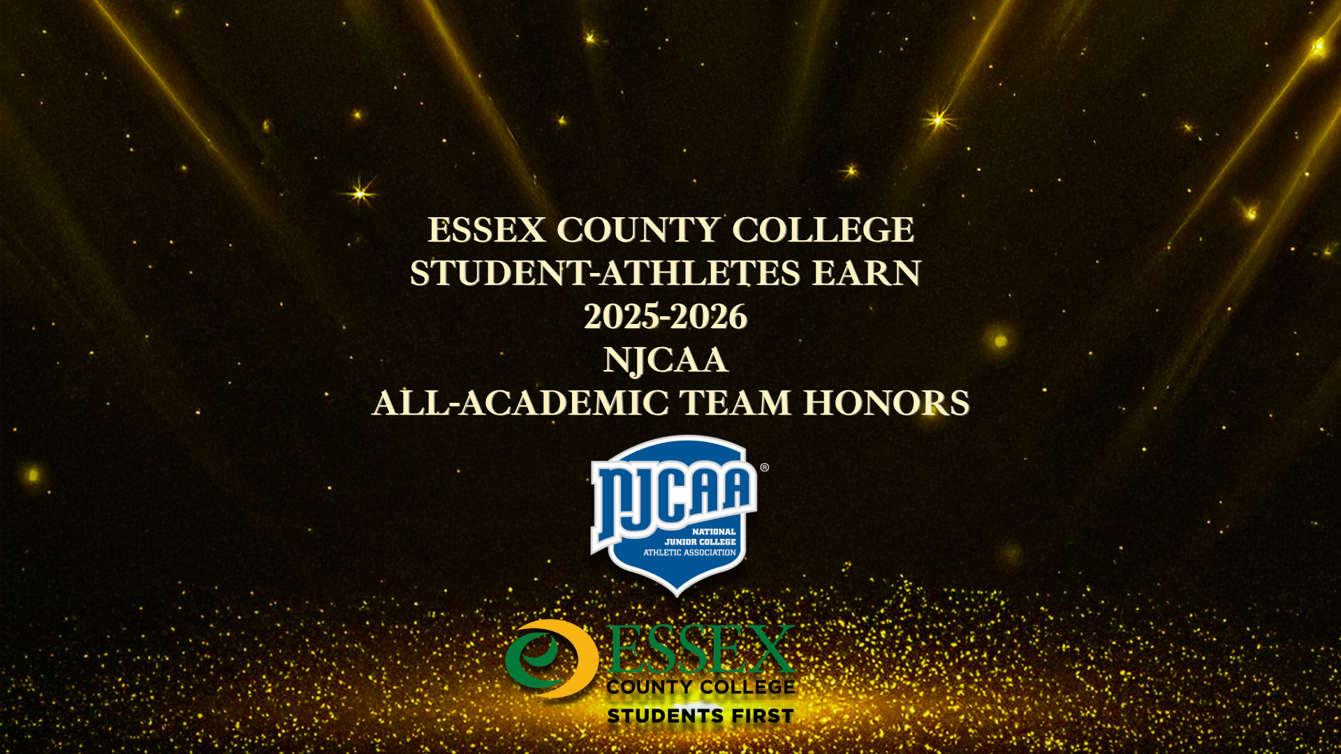 Essex County College Student-Athletes Earn 2025-2026 NJCAA All-Academic Team Honors