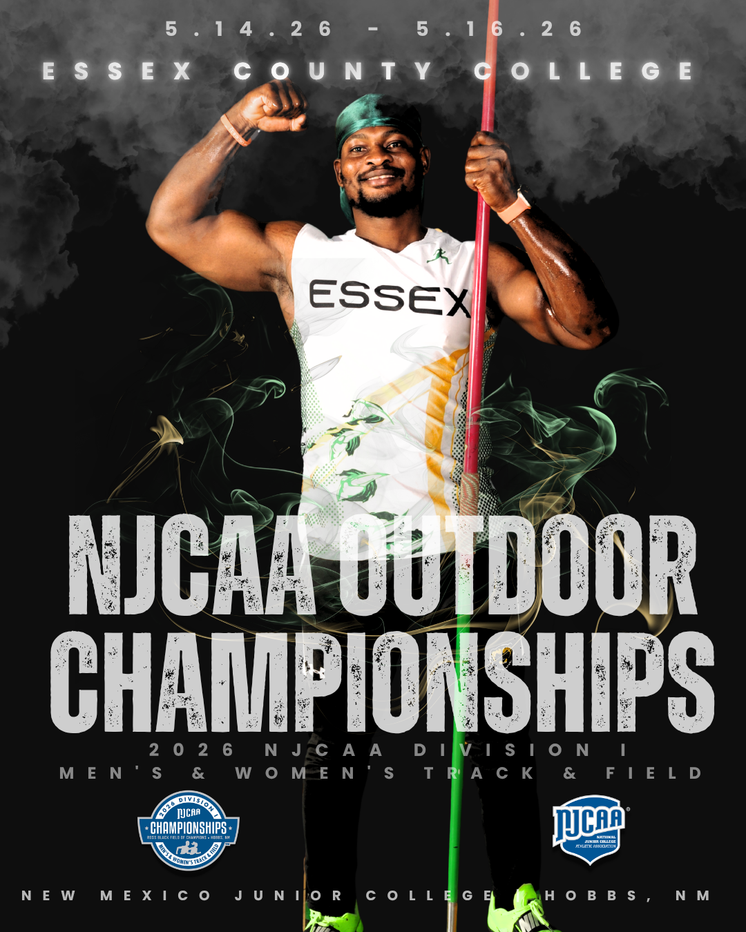 Nafew Mohammed Checks-In for Nationals Day One at NJCAA Division I Outdoor Track & Field Championships