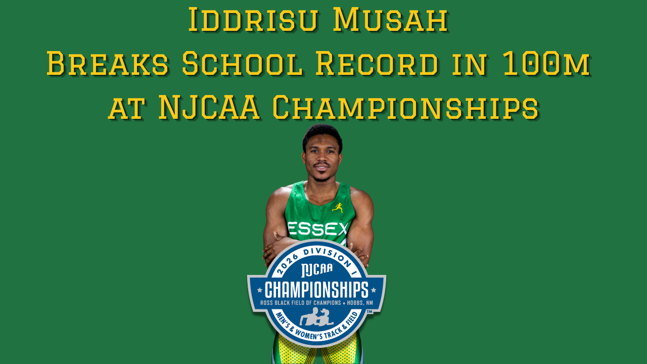 Iddrisu Musah Sets School Record in 100m After Late Entry at NJCAA Championships